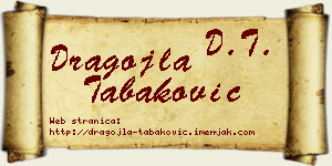 Dragojla Tabaković vizit kartica